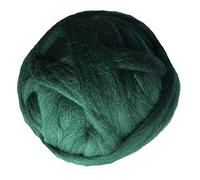Pelote Laine Grosse Maille Tricot Bras, 1000g / PCS Super Chunky Fils Giant ROVING SUPPORTS POUR CLIBLES DE COUCHAGES À TRAINES MAIL(Dark Green)