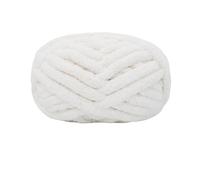 Pelote Laine Grosse Maille Tricot chunky pour couvertures à tricoter à la main Super Soft Big Jumbo Couverture de fils Pelote Laine Epaisse (N°04 blanc)