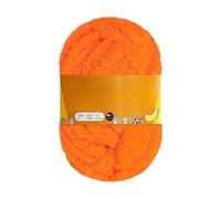 Pelote Laine Grosse Maille Tricot chunky pour couvertures à tricoter à la main Super Soft Big Jumbo Couverture de fils Pelote Laine Epaisse (No. 30 Bright Orange)