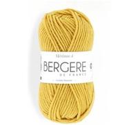 Bergère de France - MÉRINOS 4 - Pelote de laine à tricoter et au crochet (45g) - 100% Laine mérinos - 4 mm - Fabriqué en France - Idéal pour la famille - SOLEIL