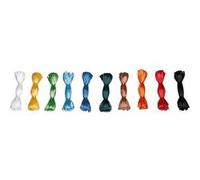 folia 921009 Edelbast raphia Lot de 10 paquets de 30 m de long Couleurs assorties Idéal pour travaux manuels ou arrangements, bouquets et autres travaux floraux