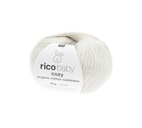 Pelote Rico Baby Cozy Organic Cotton Cashmere - Douceur et Naturel pour Bébé(...) - 02 Ecru