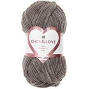 Rico Design Laine à tricoter Creative Chenillove Velours 100 g – 12 Marron Brun