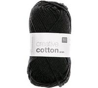 Pelotes de fil à tricoter CREATIVE COTTON ARAN de Rico Design - Laissez libre cours à votre créativité avec douceur et style !(...) - 90 Noir 90 Noir G
