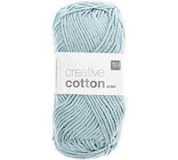 Pelotes de fil à tricoter CREATIVE COTTON ARAN de Rico Design - Laissez libre cours à votre créativité avec douceur et style !(...) - 32 Bleu clair 32 Bleu clair