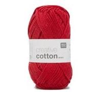 Pelotes de fil à tricoter CREATIVE COTTON ARAN de Rico Design - Laissez libre cours à votre créativité avec douceur et style !(...) - 05 Rouge 05 Rouge G