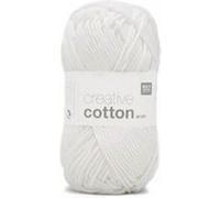 Pelotes de fil à tricoter CREATIVE COTTON ARAN de Rico Design - Laissez libre cours à votre créativité avec douceur et style !(...) - 80 Blanc 80 Blanc G