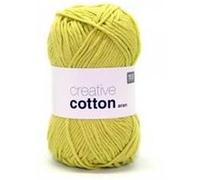 Pelotes de fil à tricoter CREATIVE COTTON ARAN de Rico Design - Laissez libre cours à votre créativité avec douceur et style !(...) - 44 Pistache clair 44 Pistache clair G