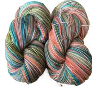 Pelotes de fil dégradé Fil de laine teint à Segment dégradé 500 g/ensemble, for tricot la main, châles, pull, écharpe, chapeaux, gilet, bricolage pour châles, écharpes(Color23)