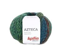 Pelotes de laine Azteca de Katia - 100 g - 180 m - Émeraude grenat 7891