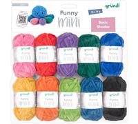 Pelotes de laine - Laine chenille - 100% polyester - 10 couleurs - Idéal amiguru