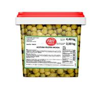 Pelotín Oliven mit Sardellenfüllung Eimer 4,4kg - Große, saftige Oliven, würzig und intensiv, ideal für Gastronomie