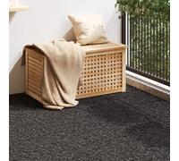 vidaXL Gazon Artificiel Noir 1 x 8m 40mm, Résistant aux UV, Antidérapant, Durable. Tapis Synthétique pour Jardins et Extérieur. Décor Rectangulaire pour Le Jardin.