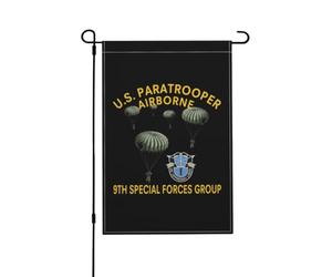 pelouse drapeaux 9e groupe des forces spéciales américaines Arredamento | 30x45 Drapeau De Jardin avec 2 œillets en Laiton Drapeau pour Patio extérieure intérieure