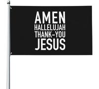 pelouse drapeaux Amen, alléluia ! Merci Jésus ! Drapeau De Jardin