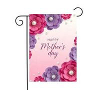 pelouse drapeaux Bonne fête des mères ! Je t'aime, maman ! Fleur Yard | Flaggen extérieure 30x45cm drôle extérieur drapeaux couleurs éclatantes Drapeau Patio Balcon