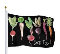 pelouse drapeaux Crop top amusant, agriculture, extérieur drapeaux