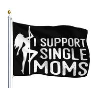 pelouse drapeaux Je soutiens les mères célibataires Drapeau