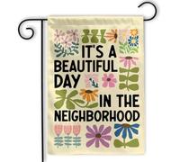 pelouse drapeaux journée dans la fleur rétro fête 30x45cm | Bannière résistant Drapeau pour fête d'anniversaire intérieure Balcon