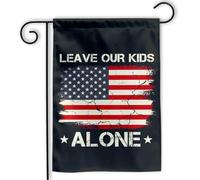 pelouse drapeaux Laissez nous tranquilles anti woke anti Jardin 30x45cm | Bannière drôle Drapeau De Jardin pour intérieure Patio fête d'anniversaire