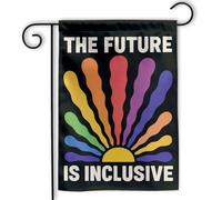 pelouse drapeaux L'avenir est inclusif égalitaire et Arredamento 30x45cm | Bannière drôle Drapeau pour extérieure Pelouse Maison