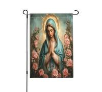 pelouse drapeaux Notre-Dame de Guadalupe Mère de Dieu Marie Jardin 30x45