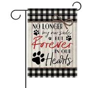 pelouse drapeaux Notre service commémoratif pour animaux Drapeau De Jardin | Pelouse 30x45cm Drapeau drôle extérieur drapeaux pour Porche Patio Jardin
