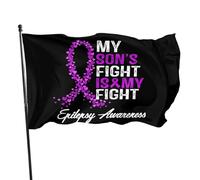 pelouse drapeaux Sensibilisation à l'épilepsie Le combat Bannière