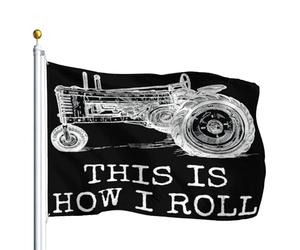 pelouse drapeaux Voilà comment je roule ! Tracteur, Drapeau