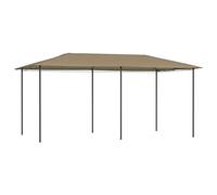 Pelouse & Jardin-Extérieur Living-Outdoor Structures-Auvents & Pavillons Tonnelle 2,98 x 5,3 x 2,59 m Taupe 160 g/m