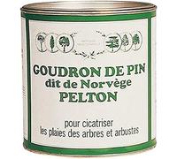 PELTON Goudron de Pin de Norvège 800g - Cicatrisant Naturel pour Arbres et Arbustes - Protection Plaies de Taille, Chancres et Blessures