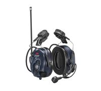 3M PELTOR WS LiteCom PRO III Fixation pour casque Appareil radio analogique/numérique intégré et programmable (403-470 MHz), fonction Bluetooth, SNR = 32 dB, bleu x1 morceau