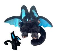 Peluche - 13,78 Pouces Coton PP | Volante au Design d'éléments Sombres | Peluche Douce | Peluche Mignonne pour Noël, Pâques ou comme décoration de la Maison, Le C ludique