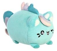 Peluche 18cm Chat Licorne avec Crinière Modèle Meowchi Fleur de la Lune Tasty Peach Turquoise G