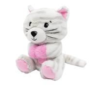 Peluche 2 en 1 chat avec boucle, 21 cm, 170 g