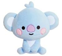 Line Friends BT21, 20 cm Modèle de doudou bébé KOYA souriant ultra doux, bleu