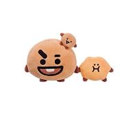 Peluche 20cm Modèle SHOOKY avec Petit Compagnon Ultra-Doux Line Friends BT21 Marron