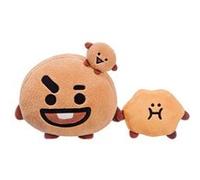 Peluche 20cm Modèle SHOOKY avec Petit Compagnon Ultra-Doux Line Friends BT21 Marron