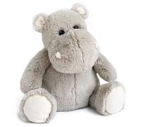Peluche 25 cm polyester collection DANS LA SAVANE hippopotame gris