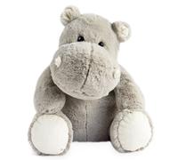 Peluche 32 cm polyester collection DANS LA SAVANE hippopotame gris