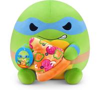 Peluche 35 Cm Édition Tortues Ninja (Leonardo) De Zuru,Peluche Ultra-Douce Et Squishy De 35 Cm Tortues Ninja Avec Accessoire Snack Pizza.