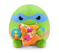 Peluche 35 cm Snackles édition Tortues Ninja (Leonardo) de ZURU, Peluche Ultra-Douce et Squishy de 35 cm Tortues Ninja avec Accessoire Snack Pizza.
