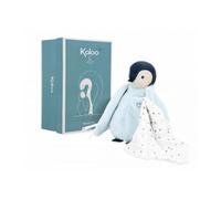 Peluche a bisous manchot - bleu