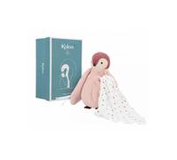 Peluche a bisous manchot - rose