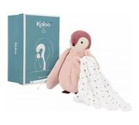 Kaloo Peluche à bisous Complices – Doudou dès la naissance, mouchoir mousseline de coton – Rose