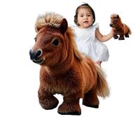 Peluche à Cheval, Jouet de Cheval à Pied,Horses en Peluche en Peluche | Interactive Learning Development Toys for Kids Imaginative Play