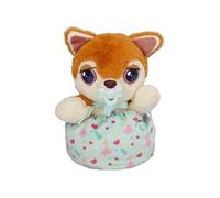 BABY PAWS Mini Shiba Inu, Peluche Chiot avec Sons, Transportable Partout Grâce a Son Sac, Jouet Cadeau pour Filles et Garçons de + 3 Ans