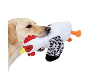 Peluche à mâcher pour chien - Forme d'animal interactive 34 x 11 x 10,5 cm, son froissé 300 g | Mécanisme sonore intégré offrant une réponse de retour engageante, favorise l'activité physique