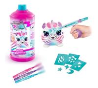 Canal Toys Peluche Airbrush Plush – Spray Art avec feutres et pochoirs – Multicouleurs, dès 6 ans