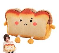 Peluche à Toast | Oreillers en Peluche Amusants avec Nourriture et Poche pour Les Mains - Amusant pour grillé, Peluche rembourrée, pour, Anniversaire, Remerciement, décoration de